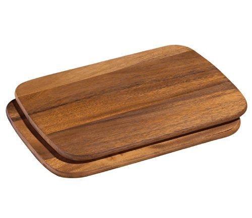 Zassenhaus set di 2 taglieri in legno di acacia 28x20 cm