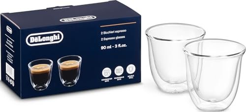 De'Longhi DLSC310 bicchieri espresso di vetro a doppia parete