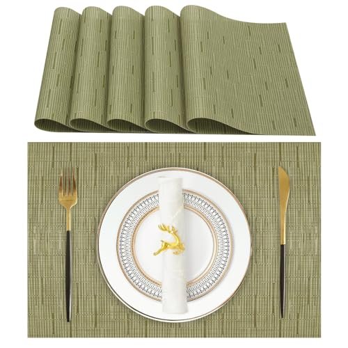 Lumaca tovagliette americane lavabili set di 6 tovagliette