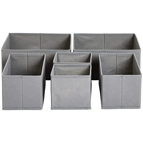Amazon Basics organizer tessuto per cassetto 6 pezzi