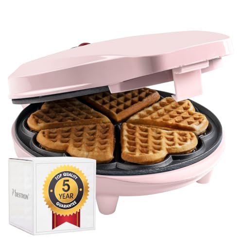 Bestron waffle maker forma cuore