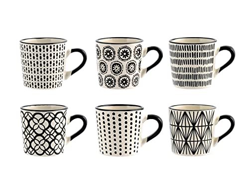 H&H Vhera set 6 tazzine caffè in stoneware 85 ml eleganti