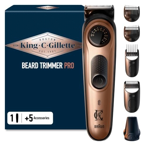 King C. Gillette Rasoio Elettrico Barba Pro regolabarba uomo