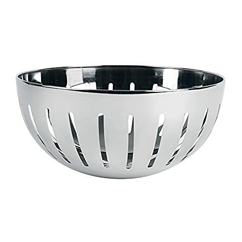 Excelsa cestino acciaio inossidabile argento 23 x 11 cm