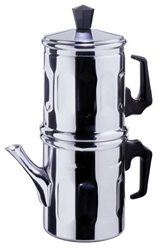 ILSA caffettiera napoletana alluminio tazze 3 silver