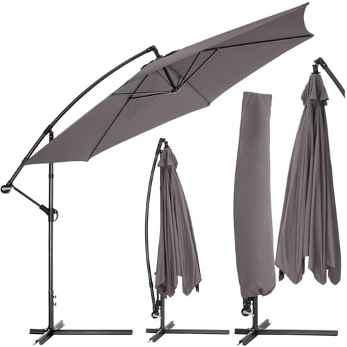 tectake ombrellone esterno robusto 300 cm
