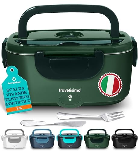 TRAVELISIMO scaldavivande elettrico portatile 100W 1,5L