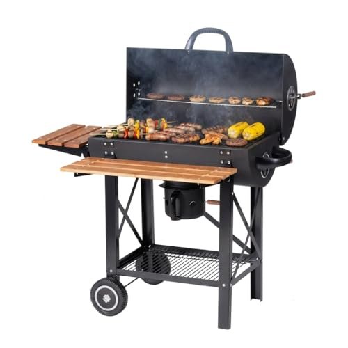Tarrington House barbecue a carbone Louisiana acciaio legno