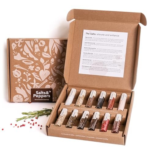 Craftly set regalo sali e spezie gourmet 12 aromi selezionati