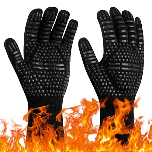 flintronic guanti da guanto barbecue resistenti al calore per forno e griglia