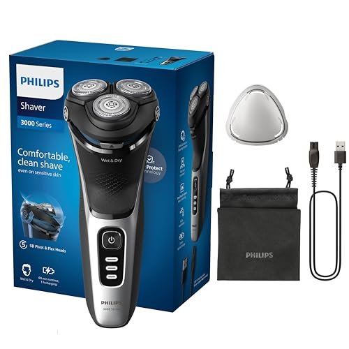 Philips rasoio elettrico Serie 3000 S3241/12 Wet and Dry SkinProtect
