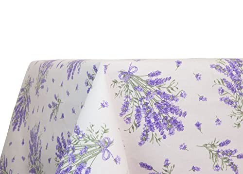 BIANCHERIAWEB tovaglia cucina e salotto disegno lavanda made in Italy