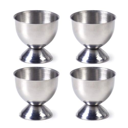 PIQIUQIU portauovo in acciaio inox 4 pezzi