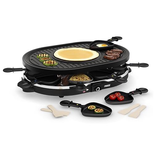 Princess 8 Oval Stone Grill Party raclette 8 persone