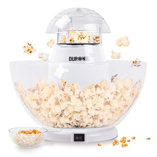 Duronic POP50 macchina popcorn aria calda bianca