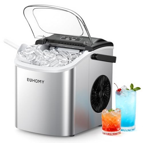 EUHOMY macchina ghiaccio 12kg/24h autopulente 2