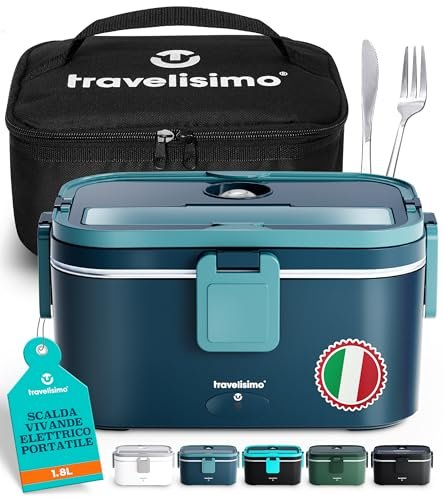 TRAVELISIMO scaldavivande elettrico portatile extra grande
