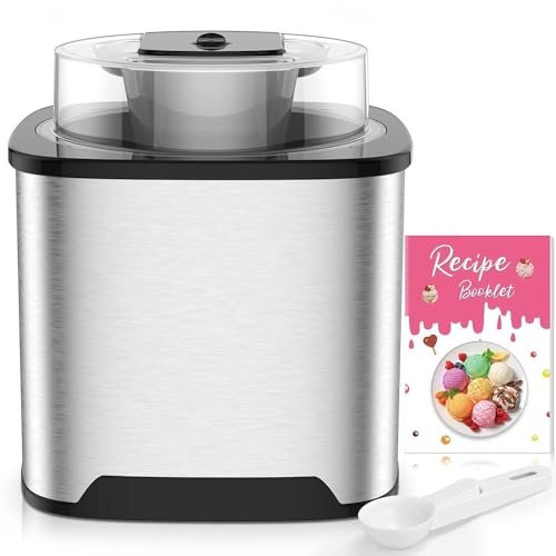 Vpcok Direct gelatiera 2L macchina gelato acciaio copertura trasparente