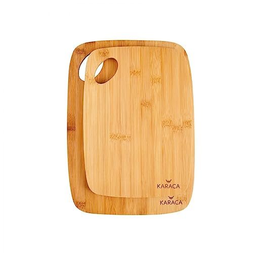 Karaca Karya set di 2 taglieri in bambù taglieri da cucina