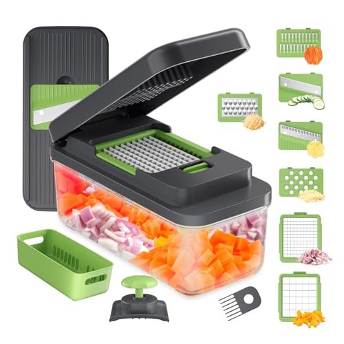 Ibergrif M524-7 taglia verdure mandolina 7 in 1 multifunzione