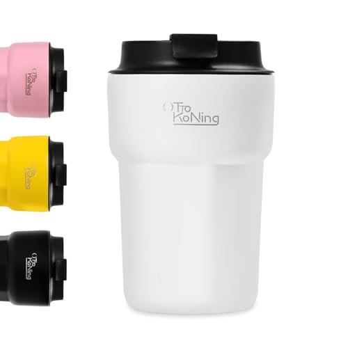 Otto Koning tazza termica da viaggio 350 ml bicchiere termico acciaio