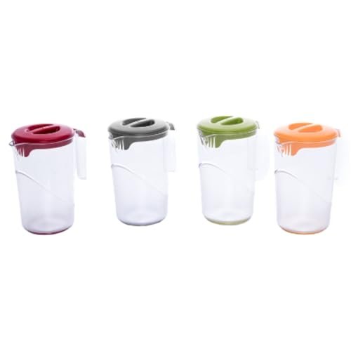 Ecoplast caraffa in plastica con coperchio brocca da 1,5 litri