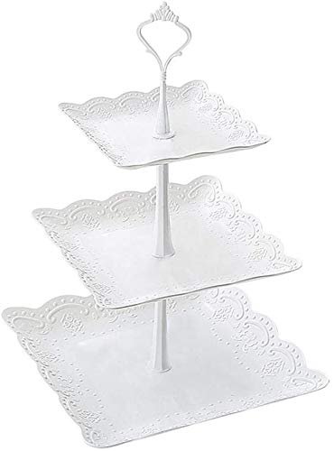YIQI espositore per dolci piatto per snack a 3 livelli candy tower cupcake