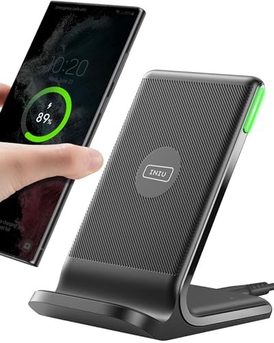 INIU caricatore wireless 15W stazione di ricarica