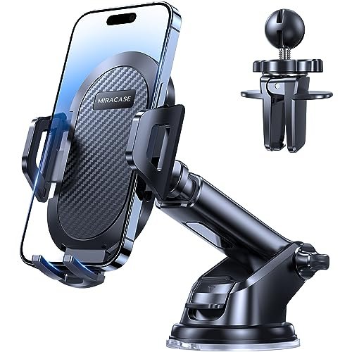 Miracase supporto telefono auto ventosa livello militare