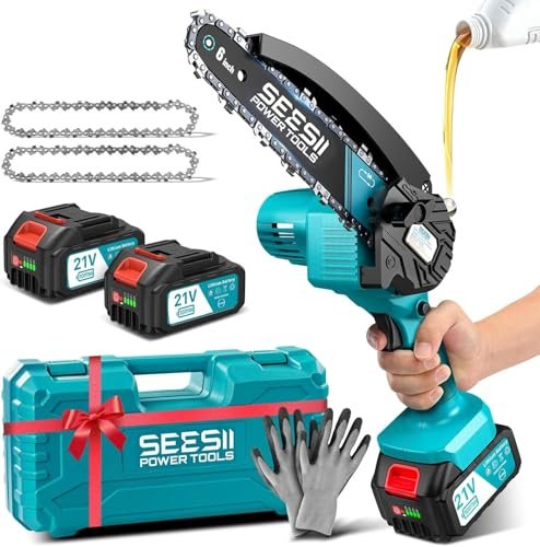Seesii mini motosega a batteria 900W 6 pollici 8000mAh
