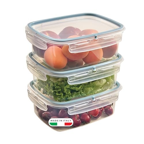 Snips set 3 contenitori per alimenti 1,8L trasparenti coperchio