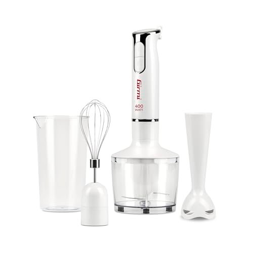 Girmi MX17 frullatore a immersione con kit 3 in 1 bianco grigio