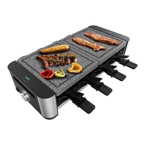 Cecotec Raclette Cheese and Grill 16000 Inox Allstone 1400W