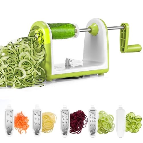Carastek spiralizzatore per verdure tagliaspaghetti 5 lame