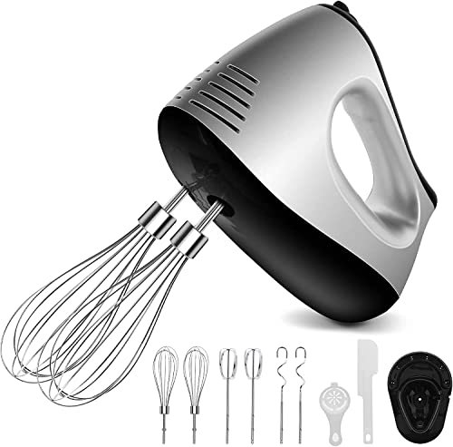 NWOUIIAY sbattitore elettrico 500W 5 velocità con ciotola