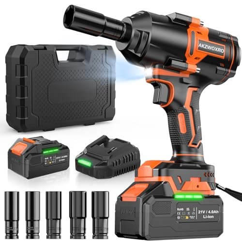 AKZWOXRO avvitatore a impulsi 1000Nm brushless chiave