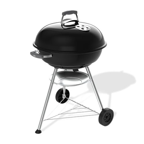 Weber barbecue a carbone Compact Kettle 57 cm con supporto e ruote
