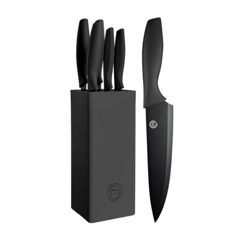 MasterChef set coltelli da cucina con ceppo universale portacoltelli