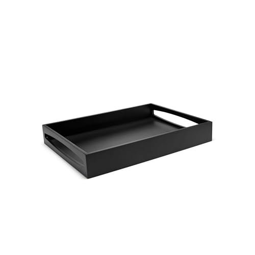 Leopold Vienna vassoio rettangolare 40x30x6 cm MDF nero