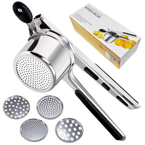 silttble schiacciapatate acciaio inox passatelli attrezzo con 4 dischi