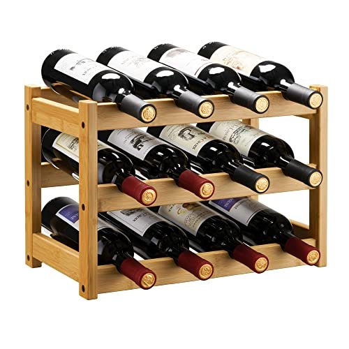 VASMIA portabottiglie di vino da tavolo in bambù