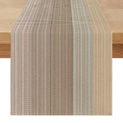 Miuyunya runner da tavolo moderno lavabile rettangolare beige 40 x 180