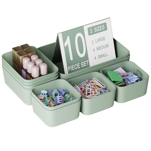Homhut organizer cassetti plastica 10 pezzi