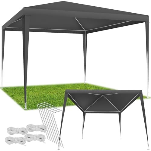 tectake gazebo 3x3 pieghevole