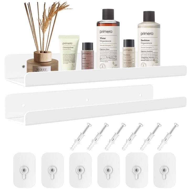 Gebrazy set 2 mensole da parete bagno