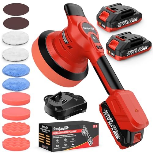 SundpeyPRO lucidatrice auto brushless batteria