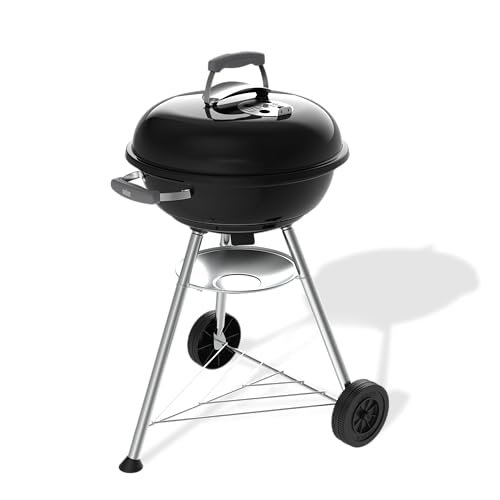 Weber barbecue a carbone Compact Kettle 47 cm con supporto e ruote