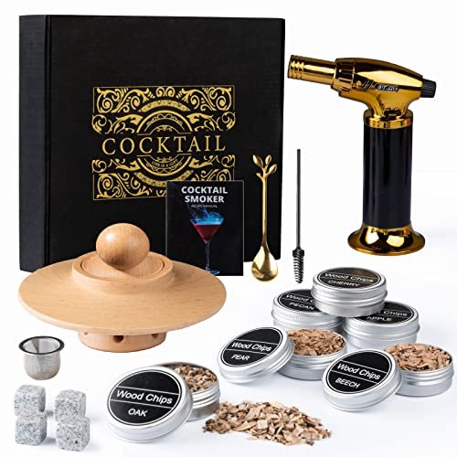 Gienxias kit affumicatore cocktail professionale 6 gusti di trucioli
