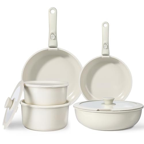 GiPP 11 pezzi set di padelle antiaderente compatibile induzione