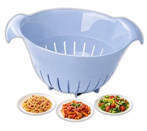 IPEA scolapasta 24 cm in acciaio inox per pasta frutta e verdura